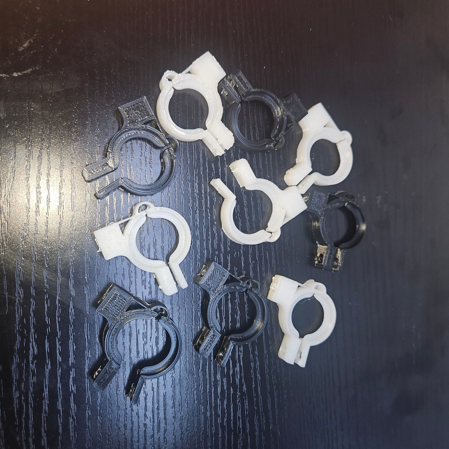 Pack of ten 3/4 inch wire harness clamps.