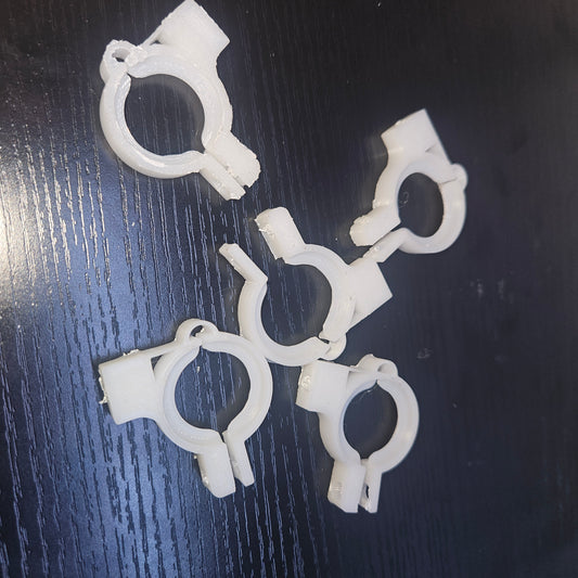 Pack of ten 3/4 inch wire harness clamps.