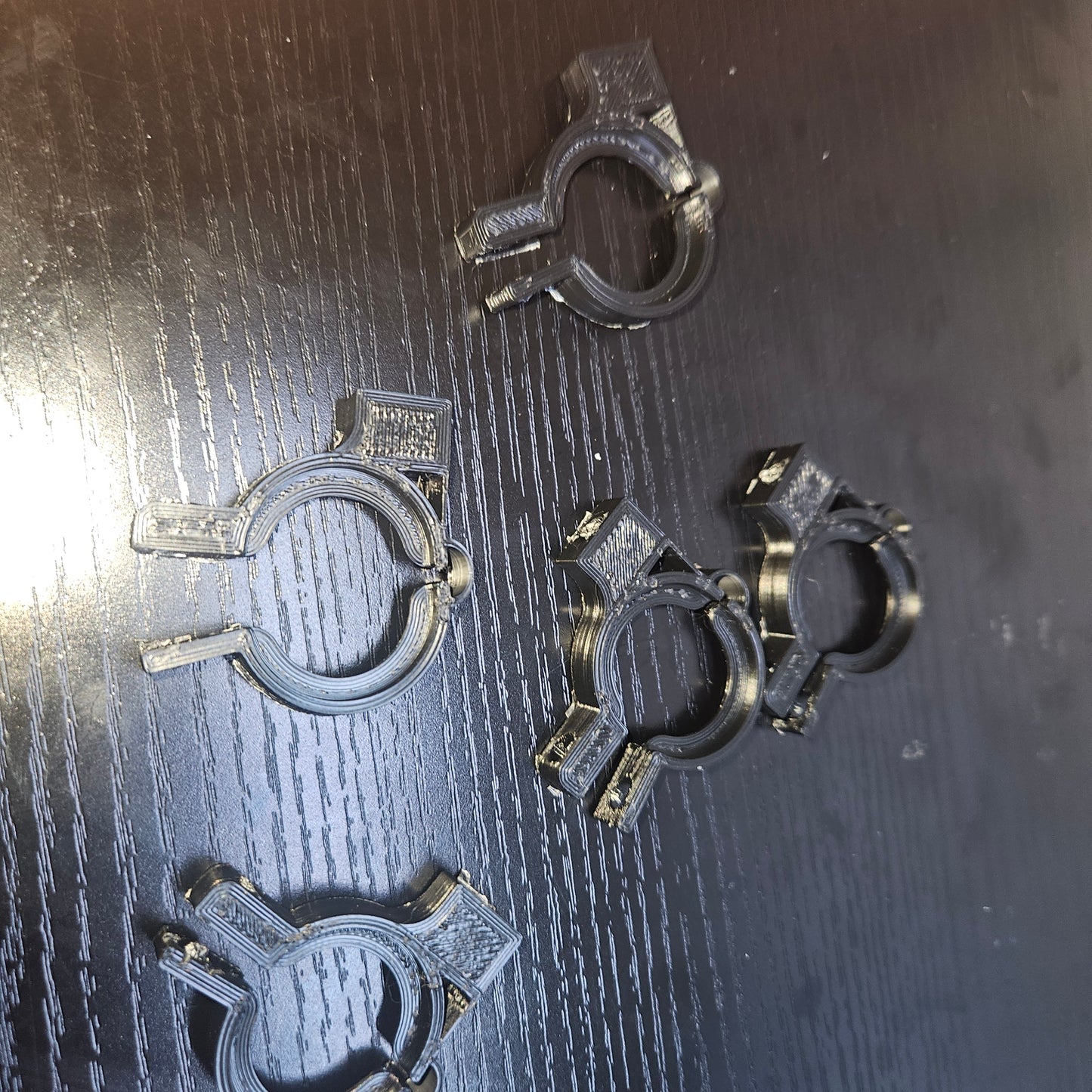 Pack of ten 3/4 inch wire harness clamps.